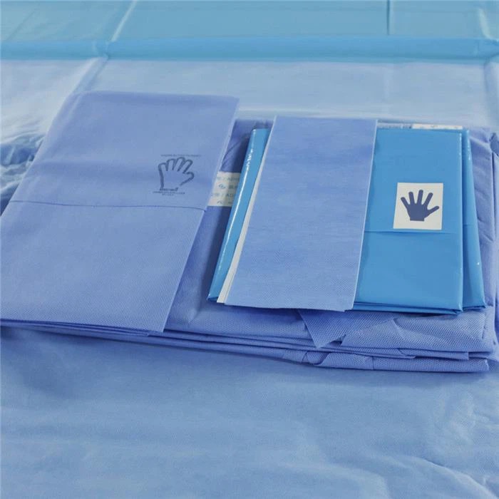 Pack chirurgical laparoscopique jetable à usage médical 